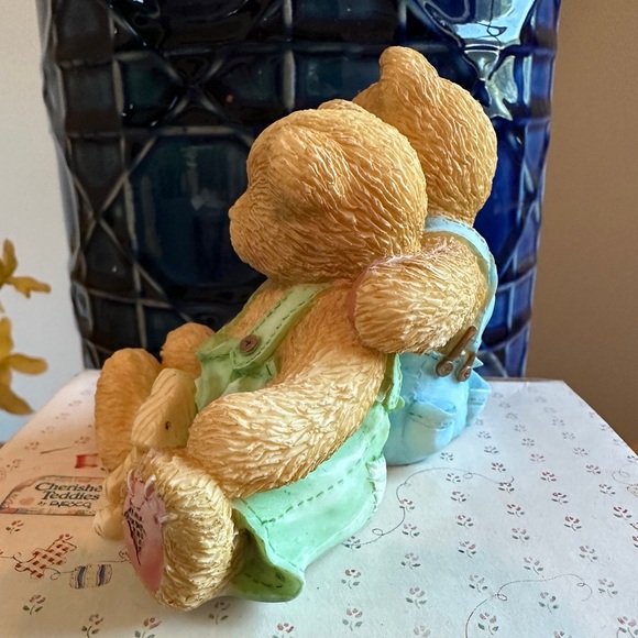 Cherished Teddies Travis & Tucker 1995 “We’re in this Together” Figurine - Picture 4 of 7
